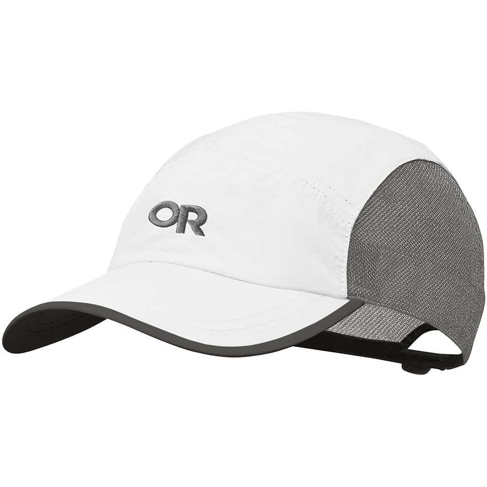 imageOutdoor Research Swift Cap  Lightweight UPF Sun Hat with Breathable Mesh for Men ampamp Women Hiking Running and TravelWhiteLight Grey