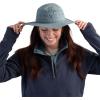 Women’s Solar Roller Sun Hat(White-rice Embroidery)