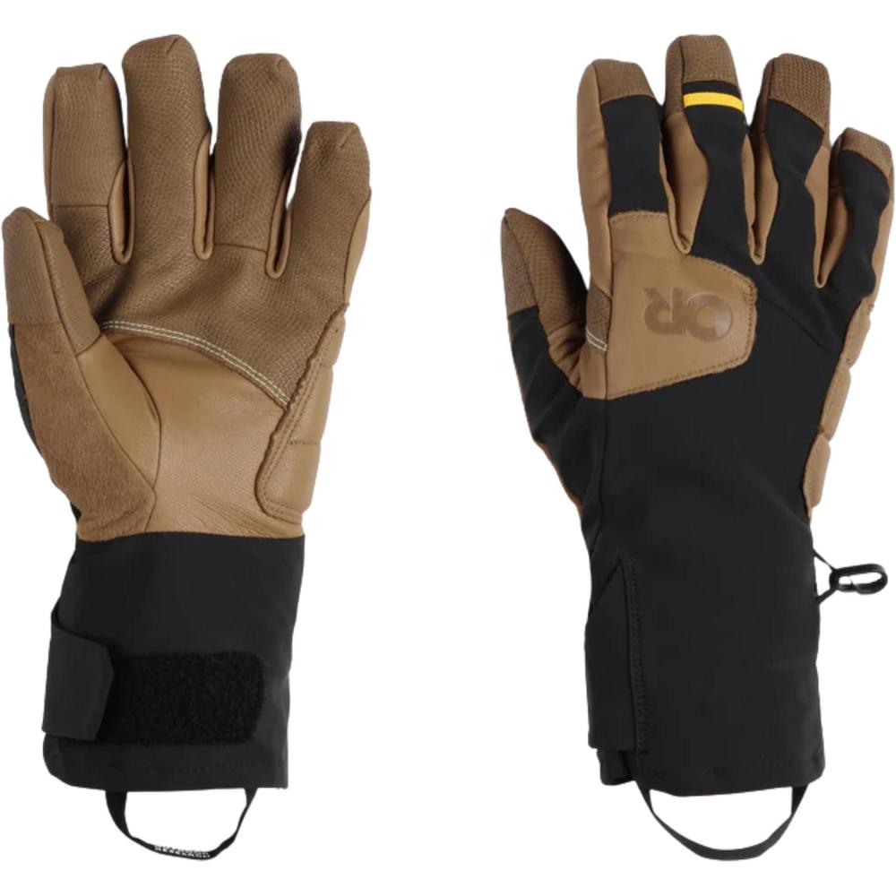 imageOutdoor Research Mens Extravert GlovesDark NaturalBlack