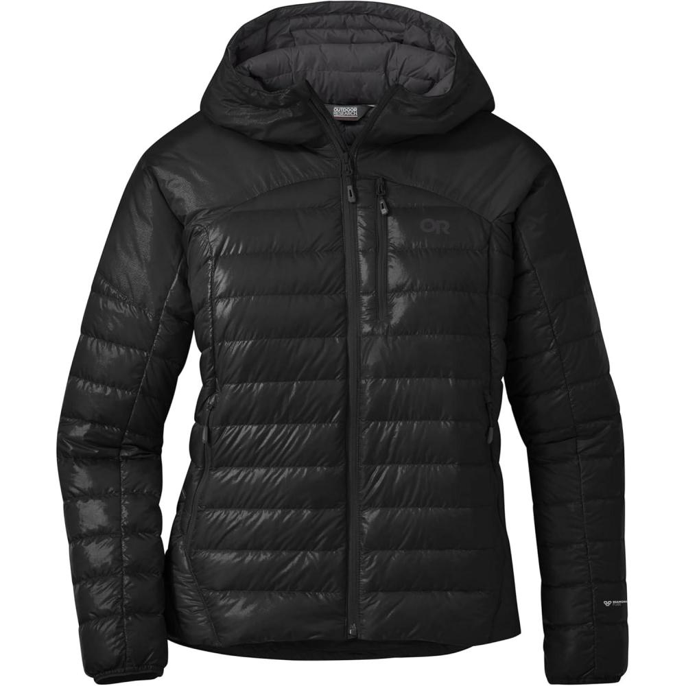 imageOutdoor Research Womens Helium Down Hoodie Solid Black S