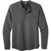 Outdoor Research Men’s Aberdeen Long Sleeve Henley | Moisture Wicking Athletic Shirt, UPF 30+ Sun Protection(Black Heather)