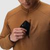 Outdoor Research Men’s Crescent Fleece Half Zip | Merino Wool Jacket, Moisture Wicking Fabric, Midweight(Bronze)