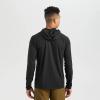 Outdoor Research Men’s Echo Hoodie – Lightweight UPF 15 Sun Shirt, Moisture-Wicking, Odor Control, Breathable(Black)