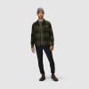 Outdoor Research Men’s Feedback Flannel Twill Shirt(Dark Olive Plaid)