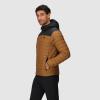Outdoor Research Men’s Transcendent Down Hoodie Jacket | Water & Wind Resistant, Insulated, Lightweight, Standard Fit(Bronze/Black)
