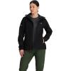 Outdoor Research Women’s Aspire 3L Jacket | Waterproof, Windproof, Hooded, Long Sleeve, Standard Fit(Black)