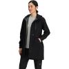 Outdoor Research Women’s Aspire 3L Trench | Waterproof, Windproof, Hooded, Standard Fit(Black)