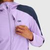 Outdoor Research Women’s Ferrosi Hoodie – Quick-Drying & UV 50+ Sun Protection(Lavender/Naval Blue)