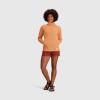 Outdoor Research Women’s Trail Mix Snap Pullover – Wicking Thermal Pullover for Women(Orange Fizz)