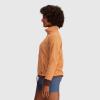 Outdoor Research Women’s Trail Mix Snap Pullover – Wicking Thermal Pullover for Women(Orange Fizz/Brick)