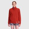 Outdoor Research Women’s Trail Mix Snap Pullover – Wicking Thermal Pullover for Women(Shapes Cranberry)