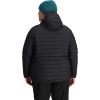 Outdoor Research Women’s Transcendent Down Hoodie – Plus Size | Insulated, Water & Wind Resistant, Lightweight(Black)
