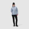 Outdoor Research Women’s Transcendent Down Hoodie Jacket | Water & Wind Resistant, Insulated, Lightweight, Standard Fit(Fjord)