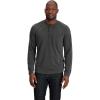 Outdoor Research Men’s Aberdeen Long Sleeve Henley | Moisture Wicking Athletic Shirt, UPF 30+ Sun Protection(Black Heather)