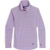 Outdoor Research Women’s Trail Mix Snap Pullover – Wicking Thermal Pullover for Women(Lavender)