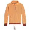 Outdoor Research womens Women’s Trail Mix Quarter Zip Pullover(Orange Fizz/Brick)