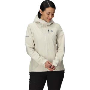Outdoor Research Women’s Aspire 3L Jacket | Waterproof, Windproof, Hooded, Long Sleeve, Standard Fit(Oyster)