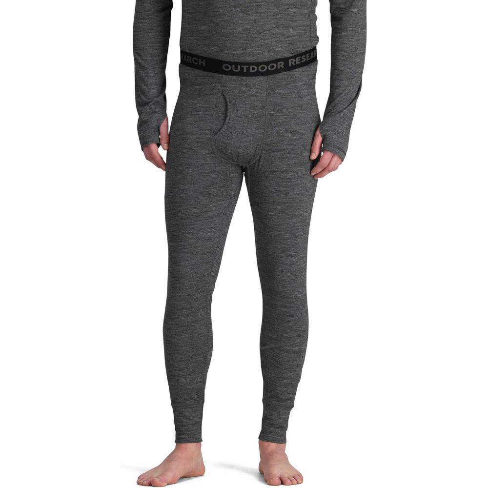 imageOutdoor Research Mens Alpine Onset Merino Wool 150 Bottoms  Breathable Moisture Wicking Quick Drying UPF 30Black Heather