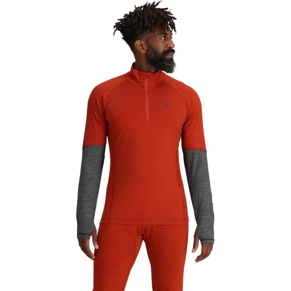 imageOutdoor Research Mens Alpine Onset Merino Wool 150 Quarter Zip  Breathable Moisture Wicking Quick Drying UPF 30Jupiter