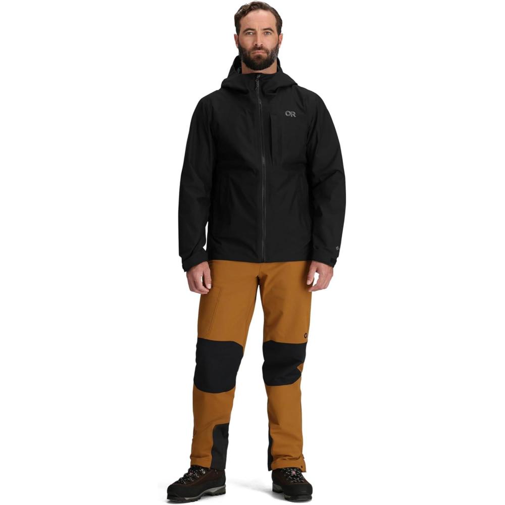 imageOutdoor Research Mens Grandridge GoreTex Jacket  Waterproof Windproof Hooded Standard FitBlack