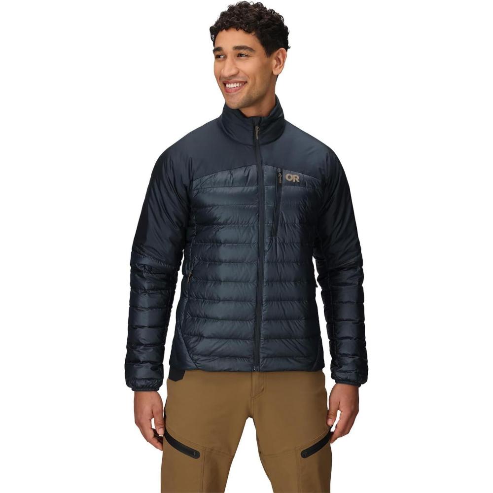 imageOutdoor Research Mens Helium Down Jacket  Water Resistant Wind Resistant Lightweight Durable Standard FitAtlantic