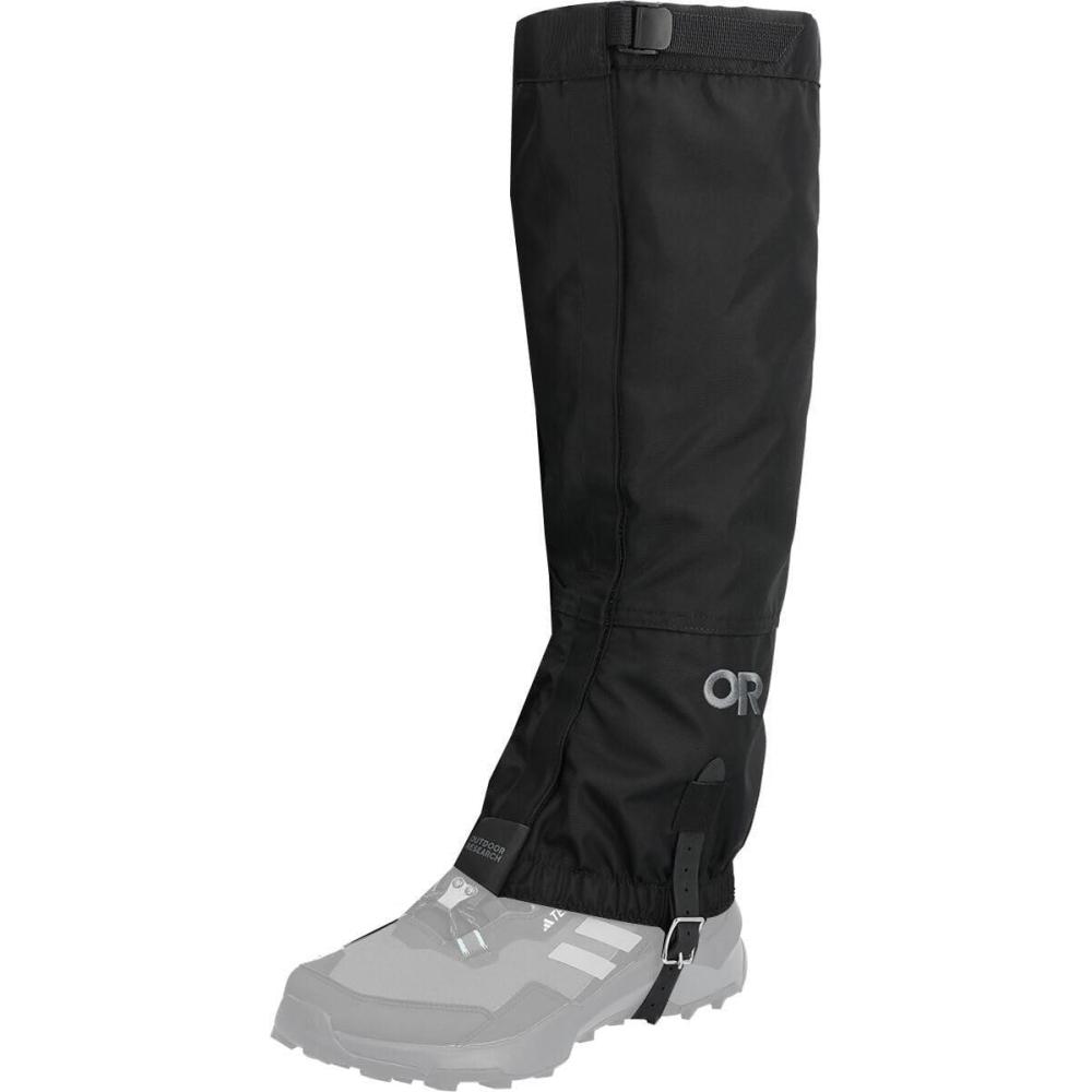 imageOutdoor Research Mens Rocky Mountain High Waterproof Gaiters  Durable Hiking Gaiters ampamp Hunting Gaiters for Trail and Backcountry UseSolid Black