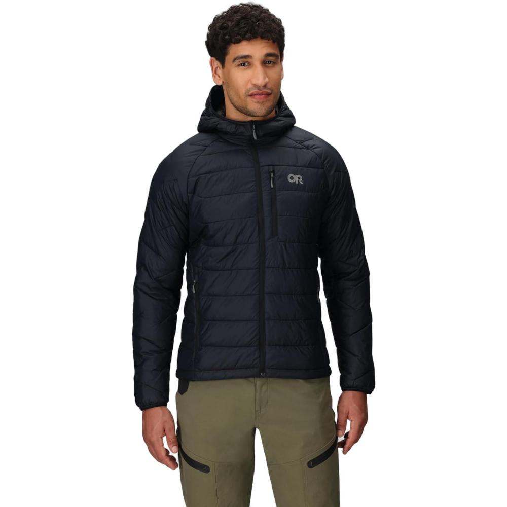 imageOutdoor Research Mens SuperStrand XT Hoodie  Ultralight Insulated Jacket for Alpine Temperatures WindproofBlack