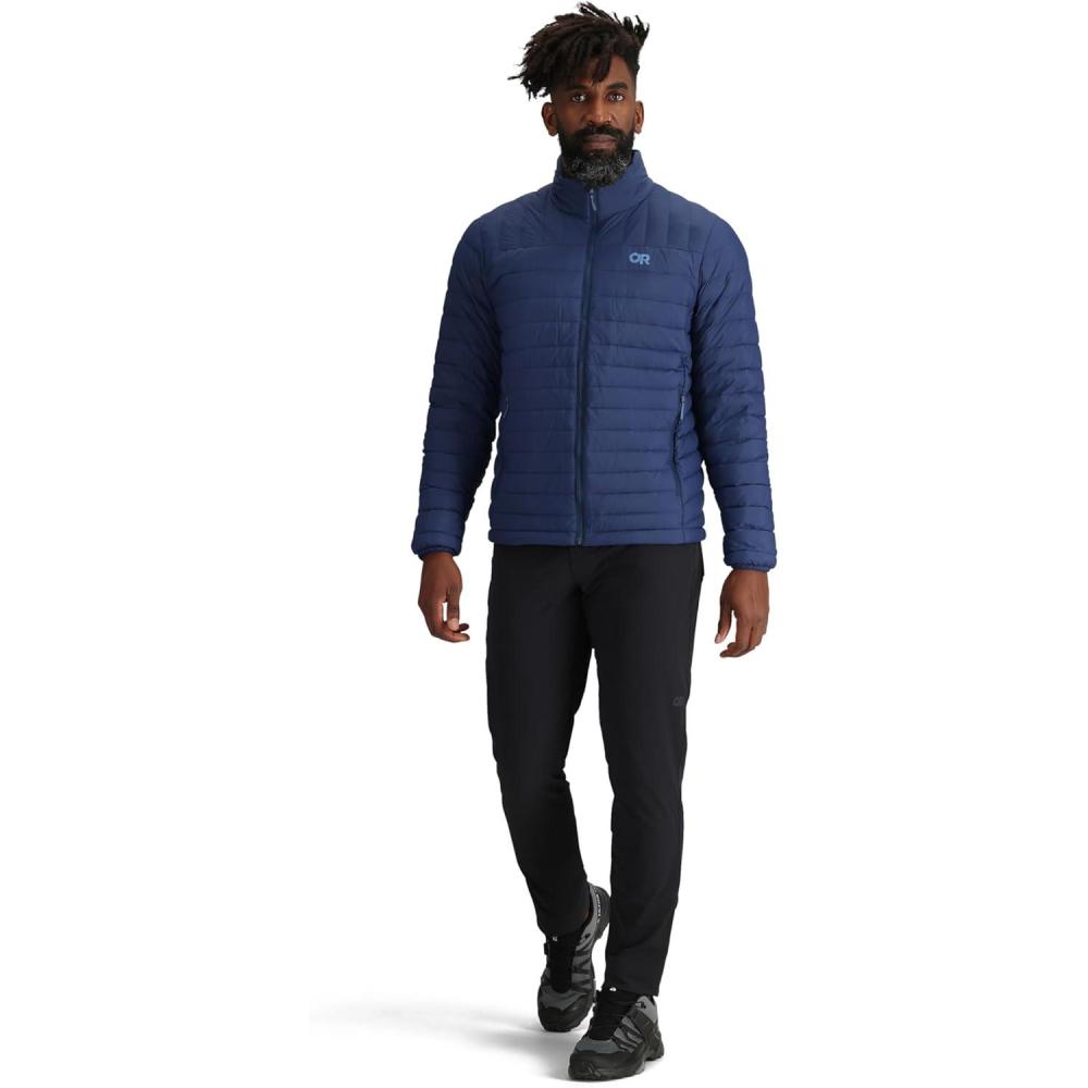 imageOutdoor Research Mens Transcendent Down Jacket  Water ampamp Wind Resistant Insulated Lightweight Standard FitCenote