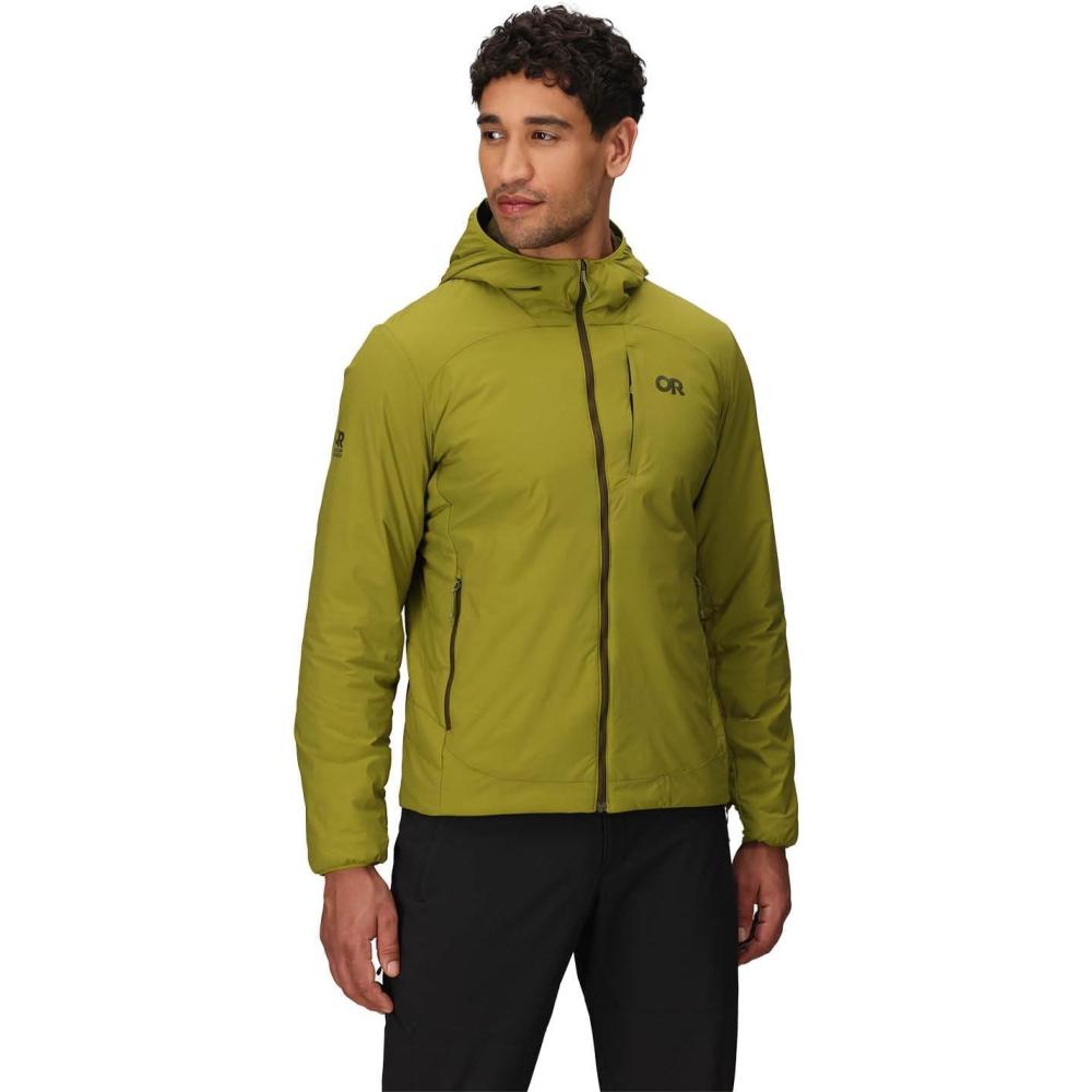 imageOutdoor Research Mens Vesper Insulated Hoodie  Lightweight Water Resistant Hiking Jacket 4Seasons ComfortRainforest