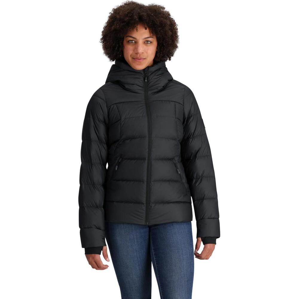 imageWomens Coldfront Down HoodieSolid Black