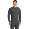 Outdoor Research Men’s Alpine Onset Merino Wool 150 Crew | Breathable, Moisture Wicking, Quick Drying, UPF 30+(Black Heather)