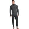 Outdoor Research Men’s Alpine Onset Merino Wool 150 Quarter Zip | Breathable, Moisture Wicking, Quick Drying, UPF 30+(Black Heather)