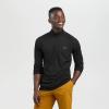Outdoor Research Men’s Echo Quarter Zip – Quick Drying Active Pullover(Black)
