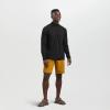 Outdoor Research Men’s Echo Quarter Zip – Quick Drying Active Pullover(Black)