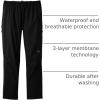 Outdoor Research Men’s Foray 3L Pants | Waterproof, Windproof, Carabiner Loop, Standard Fit(Black)