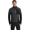 Outdoor Research Men’s Deviator Fleece Half Zip | Temperature Regulating Fabric, Moisture Wicking, UPF 30+(Storm/Black)