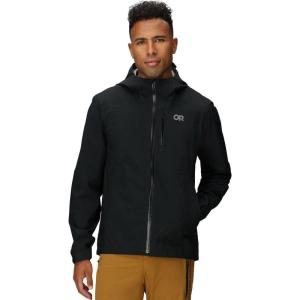 Outdoor Research Men’s Freewheel MTB Stretch Rain Jacket | Waterproof & Windproof Mountain Bike Gear, Lightweight(Black)