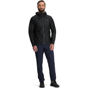 Outdoor Research Men’s Helium Rain Jacket | Waterproof, Windproof, Breathable, Lightweight, Durable, Standard Fit(Black)