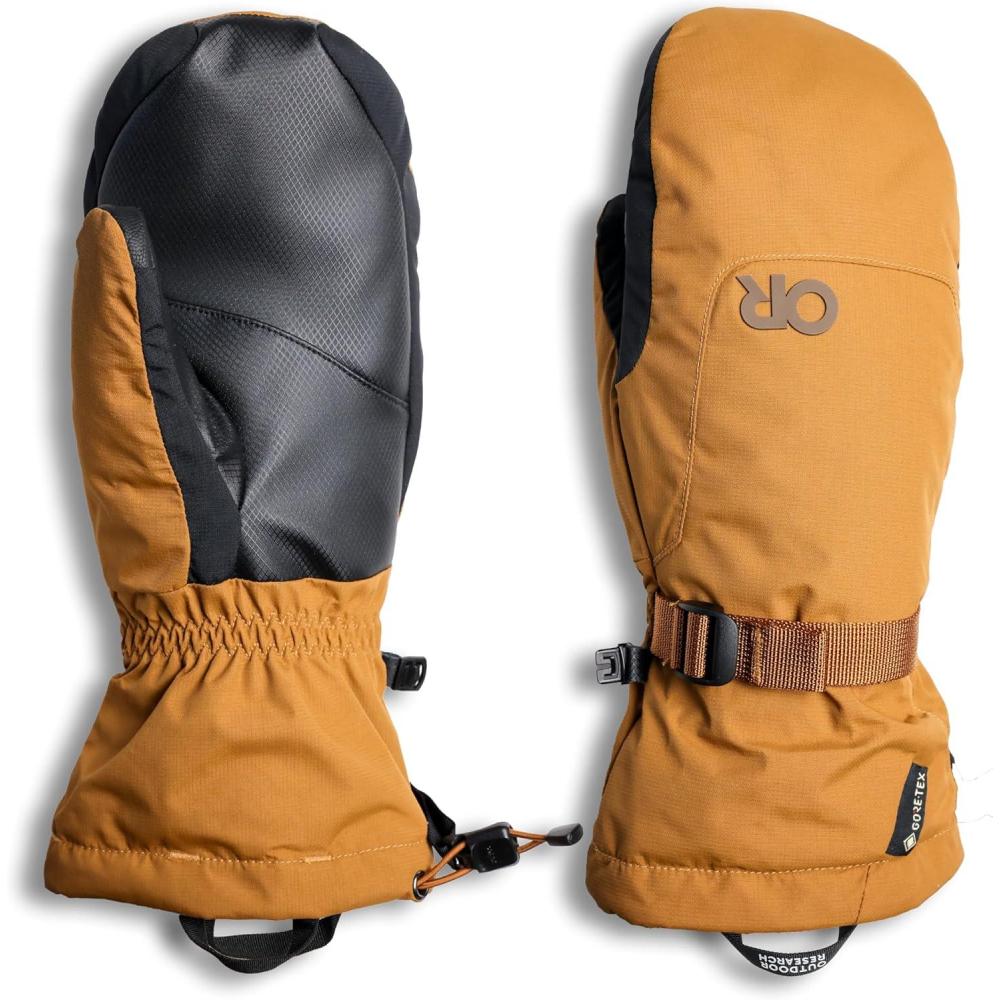 imageOutdoor Research Mens Revolution GORETEX Mitts  Etip Ski Mitts Waterproof ampamp Windproof InsulatedBronze