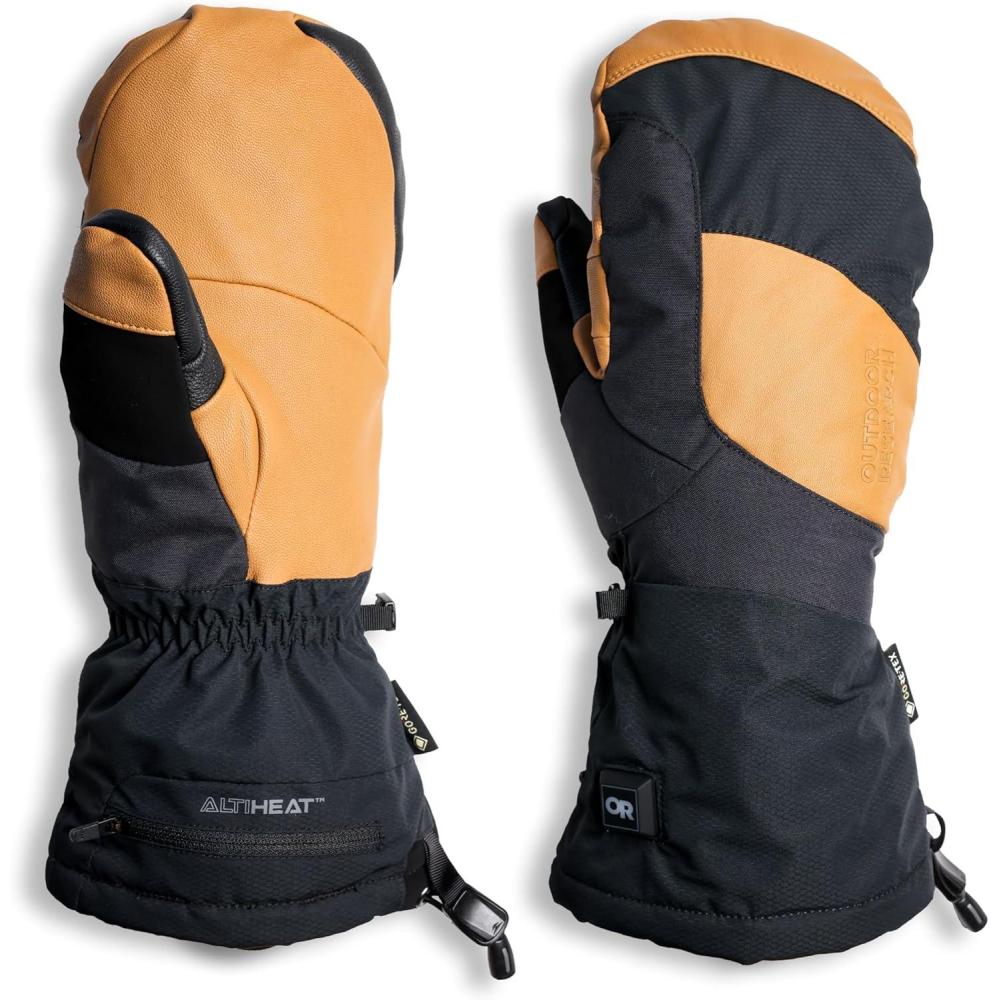 imageOutdoor Research Prevail Heated GoreTEX MittsDark NaturalBlack