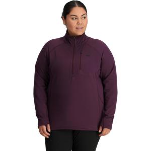 Outdoor Research Women’s Vigor Grid Fleece Half Zip-Plus(Amethyst)