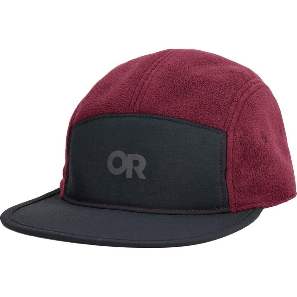 imageOutdoor Research Howling Wind 5Panel Cap  Fleece Lined Winter Baseball Cap for Trail Running Moisture WickingWinterberryBlack