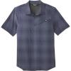 Men’s Astroman Short Sleeve Sun Shirt(Naval Blue Plaid)