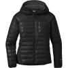 Outdoor Research Women’s Helium Down Hoodie, Solid Black, M