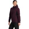Outdoor Research Women’s Vigor Plus Fleece Hoodie | Wind & Water Resistant, 3 Panel Hood, Movement Mirroring Fabric(Amethyst/Black)