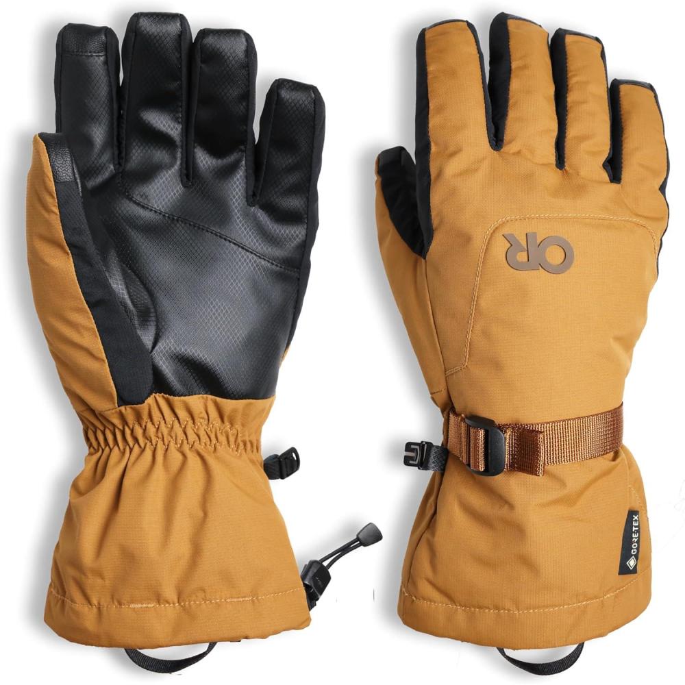 imageOutdoor Research Mens Revolution GORETEX Gloves  Etip Ski Gloves Waterproof amp Windproof InsulatedBronze