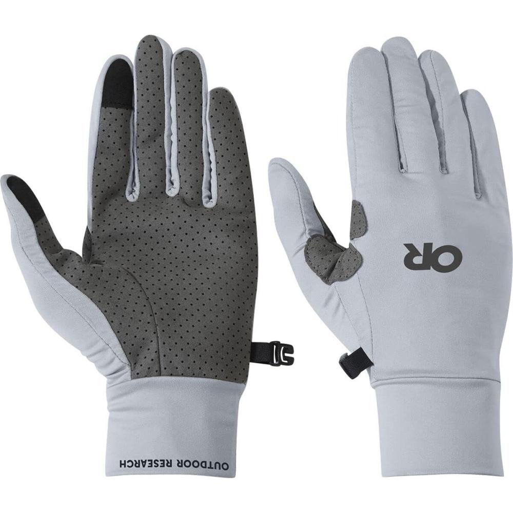 imageOutdoor Research Unisex Activelce Chroma Full Sun Gloves  Lightweight amp Breathable UPF 50 Sun Protection GloveTitanium Grey