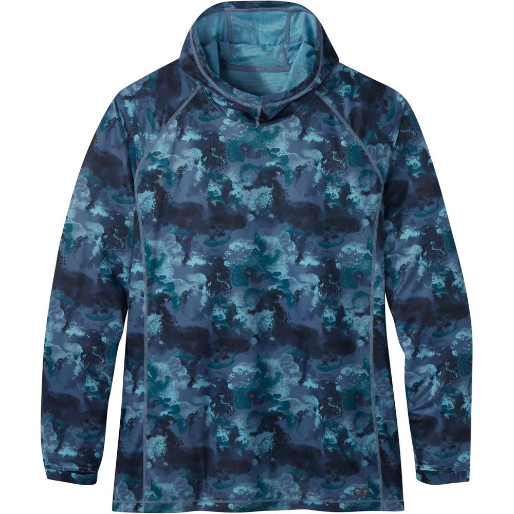 imageOutdoor Research Womens Helium Down HoodiePlusDeep Lake Watercolor