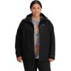 Outdoor Research Women’s Aspire 3L Plus Size Jacket | Waterproof, Windproof, Hooded, Long Sleeve, Standard Fit(Black)