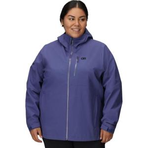 Outdoor Research Women’s Aspire 3L Plus Size Jacket | Waterproof, Windproof, Hooded, Long Sleeve, Standard Fit(Galactic)